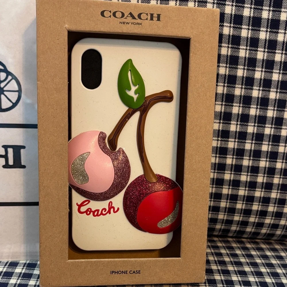 Coach 3D Cherry Design iPhone Case